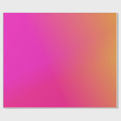 ピンクオレンジグラデーション黄 ラッピングペーパー (フラット)