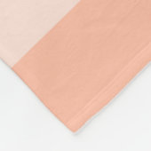 ピンクオレンジグリーンストライプのエレガントモダントレンディー フリースブランケット (角)