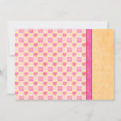 ピンクオレンジゲルベラデイジー結婚式招待状 招待状 (裏面)