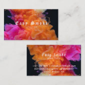 ピンクオレンジスモークヴァップショップ名刺 名刺 (正面/裏面)