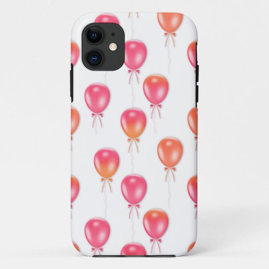 ピンクオレンジバルーンIPHONEケース Case-Mate iPhoneケース (裏面)
