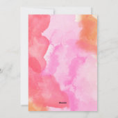 ピンクオレンジフランスのブルドッグヴァレンティーンズデイギフトドッグ シーズンカード (裏面)