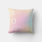 ピンクオレンジブルーコットンキャンディ酸素エレメント クッション (正面)