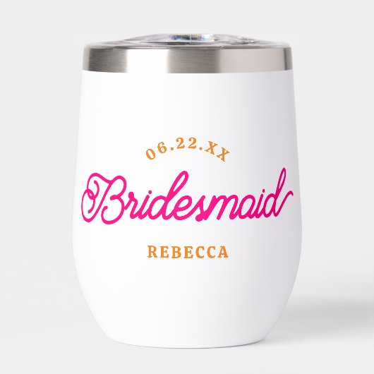 ピンクオレンジモダンのカスタムミニマリスト (正面)