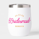 ピンクオレンジモダンのカスタムミニマリスト (背面)