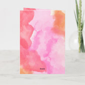 ピンクオレンジラブラドールバレンタインデーギフトドッグ シーズンカード (裏面)