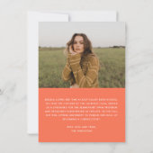 ピンクオレンジレトロ大学院写真発表会 招待状 (裏面)