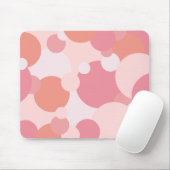 ピンクオレンジ分子マウスパッド マウスパッド (マウス)