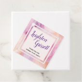 ピンクオレンジ大理石縁ど フェイバータグ (インサイチュ)