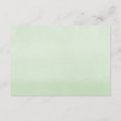 ピンクオレンジ牡丹ブライダルシャワーレシピカード エンクロージャーカード (裏面)