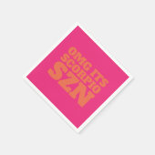 ピンクオレンジOMGそれが蠍座SZN カッコいい スタンダードカクテルナプキン (角)