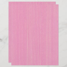 ピンクオンアイボリー垂直ストライプ紙