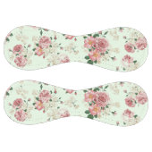 ピンクオングリーンヴィンテージフローラ ソフトボール (パネル)