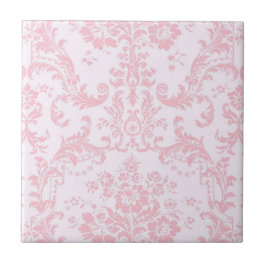 ピンクオンピンクファンシーヴィンテージエレガントセラミックタイル タイル