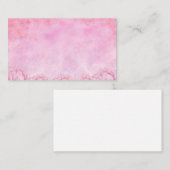 ピンクオンピンクフローラ空白の名刺 名刺 (正面/裏面)
