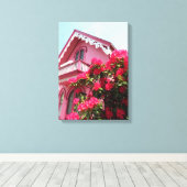ピンクオンピンク – マーサのブドウ畑 キャンバスプリント (インサイチュ (ウッドフロア))