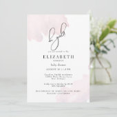 ピンクオーガールベビーシャワー 招待状 (スタンド正面)