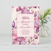 ピンクオーキズフローラブライダルシャワー 招待状 (スタンド正面)