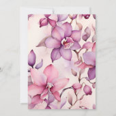 ピンクオーキズフローラブライダルシャワー 招待状 (裏面)