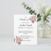 ピンクオーキッドお祝い・オブ・ライフ 招待状 (スタンド正面)