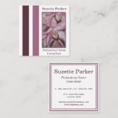 ピンクオーキッドイベントプランナー スクエア名刺 (正面/裏面)