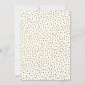 ピンクオーキッドウォーターカラー金ゴールドグリッター70誕生日 招待状 (裏面)