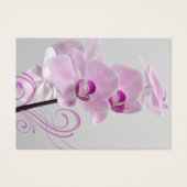 ピンクオーキッドエレガンスサンキューメッセージカード (正面)