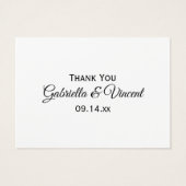 ピンクオーキッドエレガンスサンキューメッセージカード (裏面)