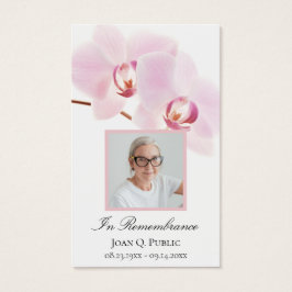 ピンクオーキッドフラワーズホワイト葬儀記念祈りの言葉