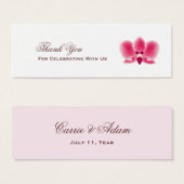 ピンクオーキッドメッセージカード (正面&裏面)