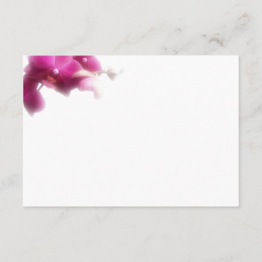 ピンクオーキッド宿泊施設エンクロージャカード エンクロージャーカード (裏面)