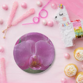 ピンクオーキッド紙プレート ペーパープレート (パーティー)