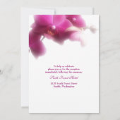 ピンクオーキッド結婚式招待状 招待状 (裏面)