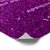 ピンクオーキッド金ゴールドメイクアップアーティストラッズプライスリスト ポスター (角)