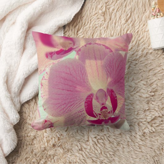 ピンクオーキッド クッション (ブランケット)