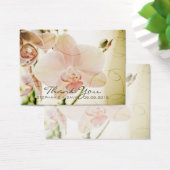 ピンクオーキッド・結婚式の引き出物ラベル (デスク)