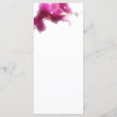 ピンクオーキッ結婚トのメニュー メニュー (裏面)