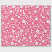 ピンクオーナメントデザイン ラッピングペーパー (フラット)