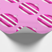 ピンクオーナメントラッピング紙 ラッピングペーパー (角)