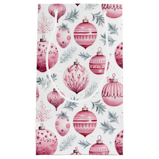 ピンクオーナメント スモールペーパーバッグ (正面)