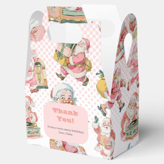 ピンクオーwhatおもしろいレトログルービーサンタクロース誕生日 フェイバーボックス (オープン)