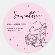 ピンクカウガールディスコ ラストロデオ バチェロレッテパーティー