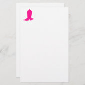 ピンクカウガールブーツ 便箋 (正面/裏面)