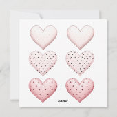 ピンクカウガールレトロガレンティンズデーパーティ シーズンカード (裏面)