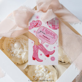 ピンクカウガール誕生日パーティー Let's Go Girls ギフト ギフトタグ