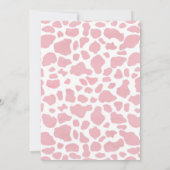 ピンクカウガール誕生日招待状 招待状 (裏面)