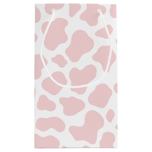 ピンクカウパターン抱き枕 スモールペーパーバッグ (裏面)