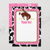 ピンクカウボーイサンキューノート サンキューカード (正面/裏面)