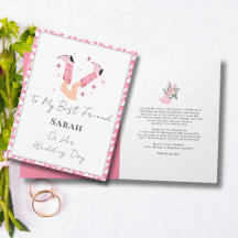 ピンクカウボーイブーツ&バブリーおめでとう花嫁