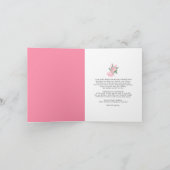 ピンクカウボーイブーツ&バブリーおめでとう花嫁 カード (内部)